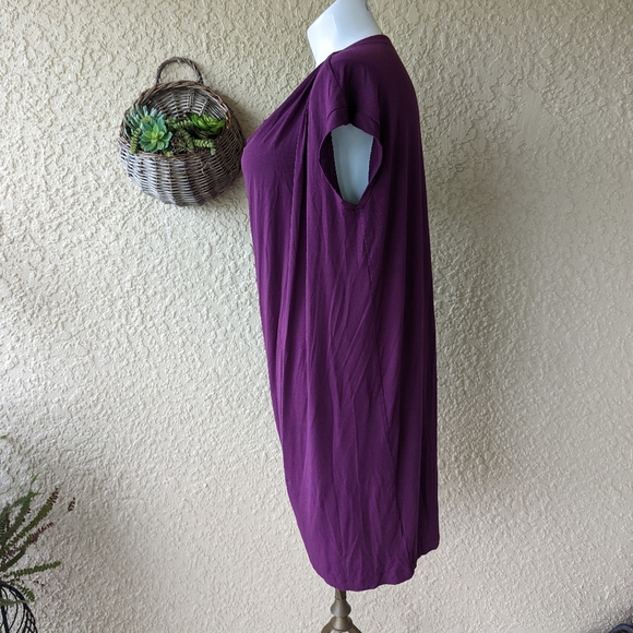 Eileen Fisher jersey knit cowl neck shift dress size 1xl - Picture 3 of 6